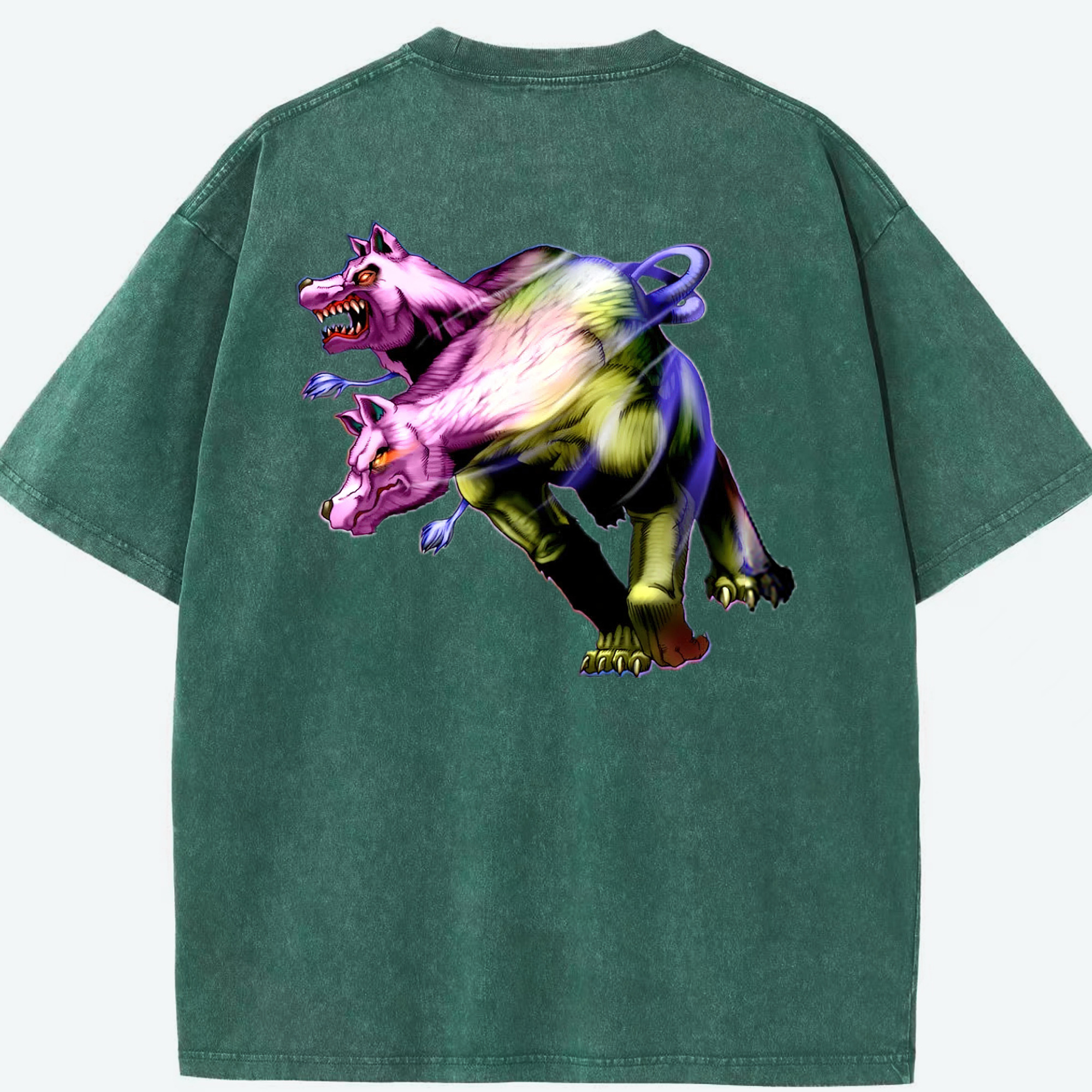 （画像用） 遊☆戯☆王 Yu-Gi-Oh! 綿100% ヴィンテージ風 半袖Tシャツ（背面プリント）